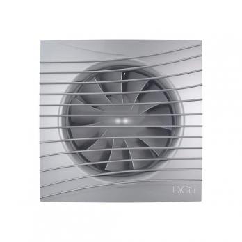 Вентилятор вытяжной D100 SILENT 4С gray metal с обратным клапаном  DICITI