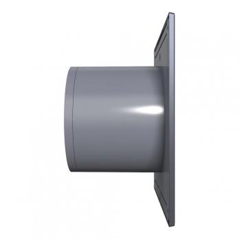 Вентилятор вытяжной D100 SLIM 4С dark gray metal с обратным клапаном  DICITI