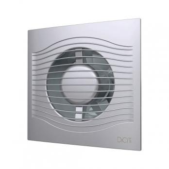 Вентилятор вытяжной D100 SLIM 4С gray metal с обратным клапаном  DICITI