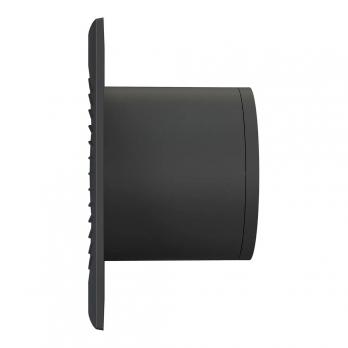 Вентилятор вытяжной D100 SLIM 4С matt black с обратным клапаном   DICITI