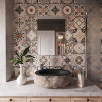 Зеркало MIXLINE "Алон радиус" - ЭКОНОМ 500*700 (ШВ) светодиодная подсветка, сенсорный выключатель