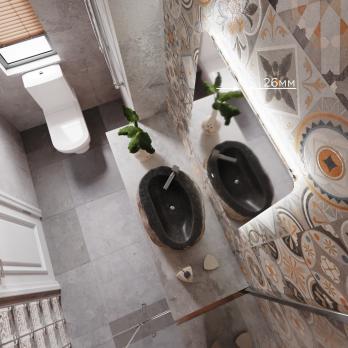 Зеркало MIXLINE "Алон радиус" - ЭКОНОМ 600*800 (ШВ) светодиодная подсветка, сенсорный выключатель