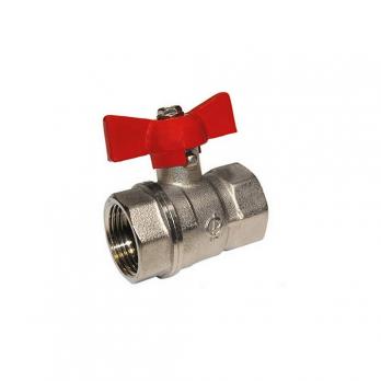 Кран шаровой 3/4'' вн/вн бабочка 11б27п1 Стандарт 230 ГАЛЛОП никель PN40