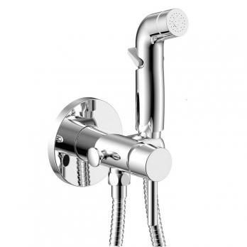 Смеситель с гигиенической лейкой 25к ПРОФСАН ПСМ-ST-0710 тип См-БдОРЗШл встраиваемый, ХРОМ