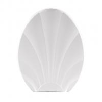 Сиденье для унитаза "Ракушка" белая Росспласт