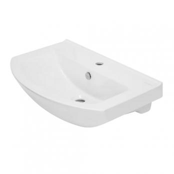 Раковина накладная "Best-65" белая, без кроншт (Sanita Luxe) (WB.FN/Best/65-C/WHT)