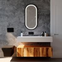 Зеркало MIXLINE "Виола-лофт" 500*1000 (ШВ) пластик. рама, сенсорный выключатель, гор/верт крепеж