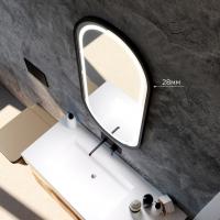 Зеркало MIXLINE "Виола-лофт" 500*1000 (ШВ) пластик. рама, сенсорный выключатель, гор/верт крепеж