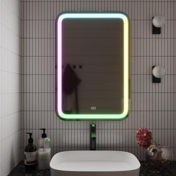 Зеркало MIXLINE "Мальта" RGB 550*800 (ШВ) сенсорный выключатель, МУЛЬТИ-ЦВЕТ