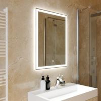 Зеркало MIXLINE "Норма-Лайт" 600*800 (ШВ) ал. профиль, сенсорный выключатель,светодиодная подсветка