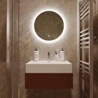 Зеркало MIXLINE "Саванна-Лайт" D500 сенсорный выкл., светодиодная открытая подсветка