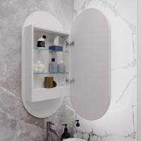 Зеркальный шкаф MIXLINE "Сохо" 500*1000 (ШВ) БЕЛЫЙ, правый,сенсорный выкл, светодиодная подсветка