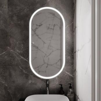 Зеркальный шкаф MIXLINE "Сохо" 500*1000 (ШВ) БЕЛЫЙ, правый,сенсорный выкл, светодиодная подсветка