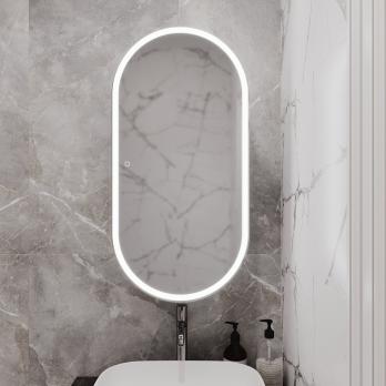 Зеркальный шкаф MIXLINE "Сохо" 500*1000 (ШВ) БЕЛЫЙ, правый,сенсорный выкл, светодиодная подсветка