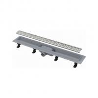 Трап линейный комбинированный Simple APZ10-750M/AG100401750 гор.отвод, решетка в компл., нерж. сталь