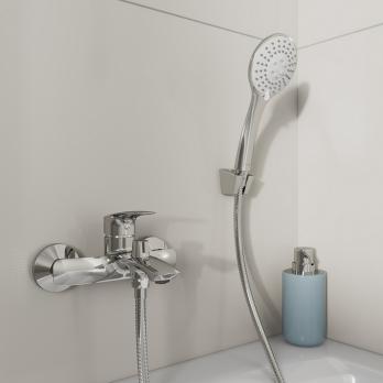 Смеситель для ванны 35к Milardo RORSB00M02 "Rora" с душ. аксессуарами, ХРОМ