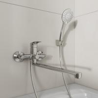 Смеситель для ванны и раковины 35к Milardo RORSB00M10 "Rora" с душ. аксессуарами, ХРОМ