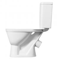 Унитаз-компакт "Уно" эконом (кос.в,ниж.под,2-реж.арм Вымпел,полип/лифт сид. пл. креп.) (Santek)