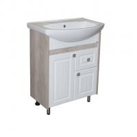 Тумба д/ванной "ВЕРСАЛЬ-65" белое дерево под раковину Best-65 (Sanita Lux) (ПВХ)