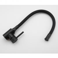 Смеситель для кухни 35к F40994-6 FRAP (гибкий излив, п/гайку, ЧЕРНЫЙ, нерж.сталь)