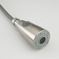 Смеситель для кухни душ 35к F60899-1 FRAP (выс.пов.излив, ВЫДВИЖ.ЛЕЙКА 2 реж, п/гайку, САТИН, нерж)