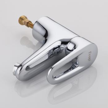 Смеситель для раковины 40к F1268 FRAP с гигиенической лейкой (литой, п/гайку,  ХРОМ, латунь)