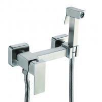 Смеситель с гигиенической лейкой 25k F7504-5 (хром матовый, латунь)