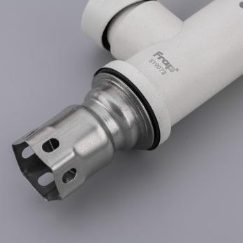 Смеситель для кухни 35к F40899-1 FRAP (выс.пов.излив, п/гайку, БЕЛЫЙ, нерж.сталь)
