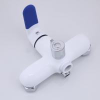 Смеситель для ванны и раковины 35к F2234 FRAP (L излив, лейка 1 реж, хром/белый, латунь)