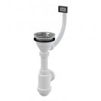 Сифон для мойки 3 1/2*40 AlcaPlast A447-DN50/40 с прямоуг переливом Alcadrain