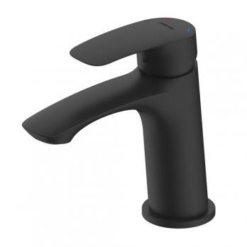 Смеситель для раковины 35к Milardo RORBL00M01 "Rora" литой, п/шпильку, ЧЕРНЫЙ матовый