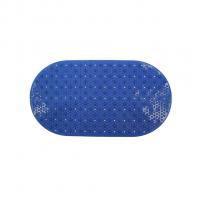 Коврик 69х38 на присосках "Массажный" синий