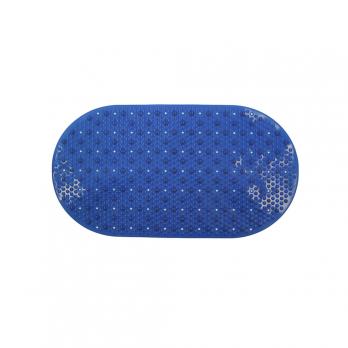 Коврик 69х38 на присосках "Массажный" синий