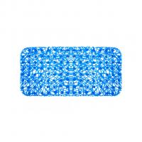 Коврик 72х35 на присосках "Паутинка" синий