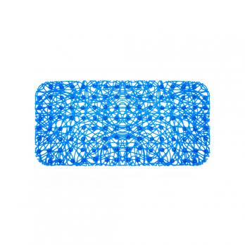 Коврик 72х35 на присосках "Паутинка" синий