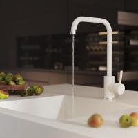 Смеситель для кухни 35к MIXLINE ML-GS12 (331) белый высок. излив