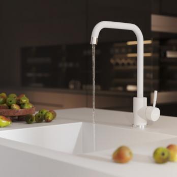 Смеситель для кухни 35к MIXLINE ML-GS12 (341) молоко высок. излив