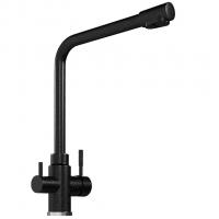 Смеситель для кухни 35к MIXLINE ML-GS13 (308) черный с вых. для питьевого фильтра