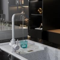 Смеситель для кухни 35к MIXLINE ML-GS13 (310) серый с вых. для питьевого фильтра