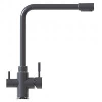 Смеситель для кухни 35к MIXLINE ML-GS13 (342) графит с вых. для питьевого фильтра