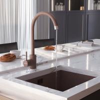 Смеситель для кухни 35к MIXLINE ML-GS15 (307) терракотовый высок. излив