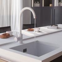 Смеситель для кухни 35к MIXLINE ML-GS15 (341) молоко высок. излив