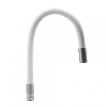 Излив для см кухня ГИБКИЙ белый (для смесителей MIXLINE MLSS-0325)