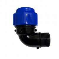 Отвод ПЭ с наруж. труб. резьбой 32х1" (обж.)  SPEKTR