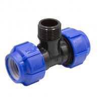 Тройник ПЭ с наруж. труб. резьбой 32х1''х32 (обж.) SPEKTR