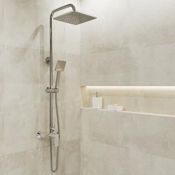 Душевая система 35к MIXLINE ML2426 лейка 1 позиция +лейка "Тропический душ" ХРОМ