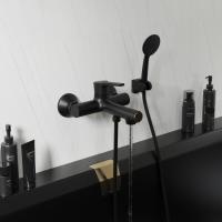 Смеситель для ванны 35k MIXLINE ML23-01 "Round Black" ЧЕРНЫЙ