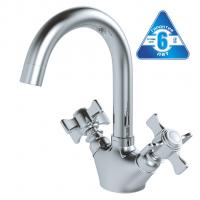 Смеситель для раковины 1/2 кер. MIXLINE ML30-042 "Classic" высокий излив