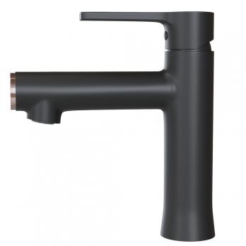 Смеситель для раковины 35k MIXLINE ML23-04 "Round Black" ЧЕРНЫЙ