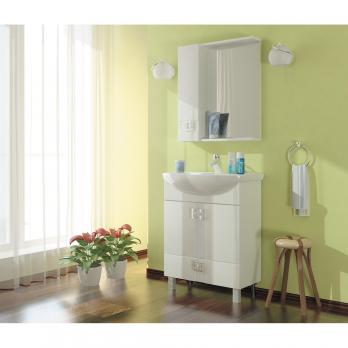 Тумба д/ванной "КВАДРО 1-75"  под раковину Элеганс-75 (Kirovit) (ПВХ)